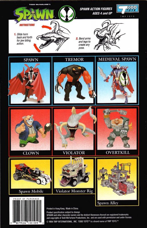 Spawn Violator Figure (1994) Comic #1 New Condition