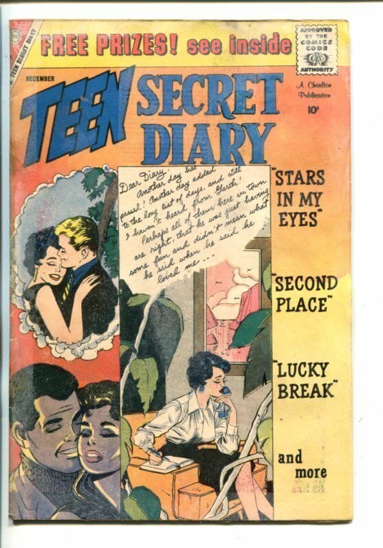 TEEN SECRET DIARY #2-1959-CHARLTON -ERROR COMIC-PAGES OUT OF ORDER-fr