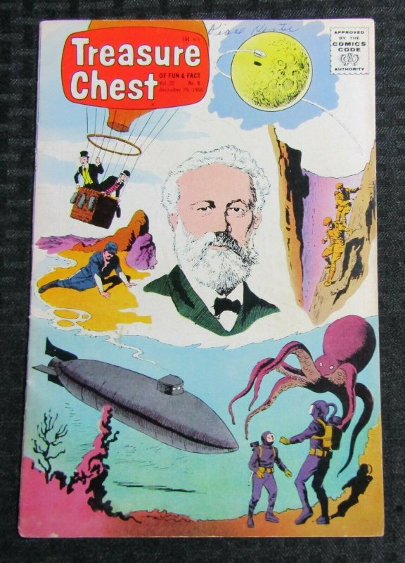 1966 TREASURE CHEST v.22 #9 VG/FN 5.0 Jules Verne / Voyage to Tommorow