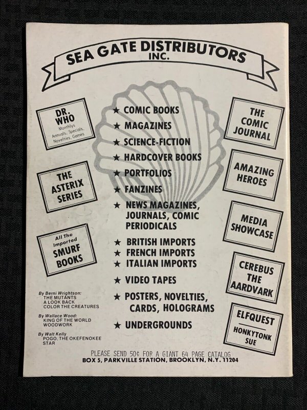 1981 THE COMIC TIMES Media Showcase Magazine #6 VG/FN 5.0 Special Popeye Issue