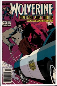 Wolverine #12 Newsstand Edition (1989) Wolverine