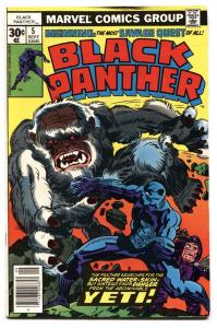 BLACK PANTHER #5 1977-JACK KIRBY-MARVEL COMICS VF+