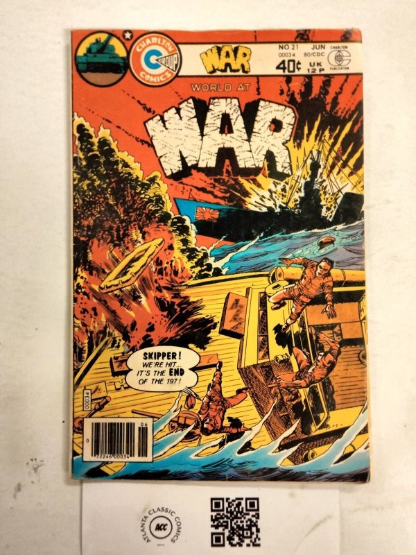 World At War #21 VF Charlton Comic Book 13 TJ71