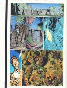 Spider-Man Unlimited #19 p.19 Color Guide Art - The Lizard - 1998 by John Kalisz