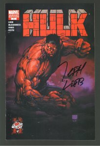 Hulk 1 VF Wizard World  Turner Variant Signed Jeph Loeb 1st Red HULK