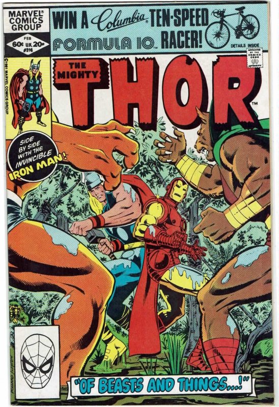 Thor #316 (1966 v1) Iron Man Man-Thing NM