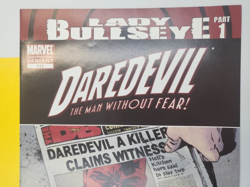 Daredevil #111 2nd Print 2008 Marvel Comics Lady Bullseye
