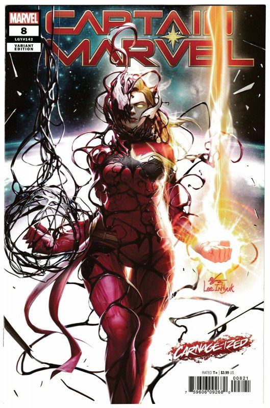 Captain Marvel #8 Carnage-Ized Variant (Marvel, 2019) VF/NM