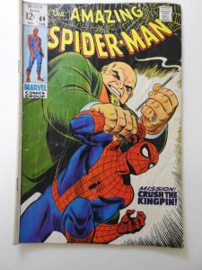 The Amazing Spider-Man #69 (1969) Marvel's Web Slinger! Solid Good Condi...