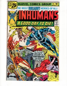 The Inhumans #4 George Perez Bronze Age Mighty Marvel !!!