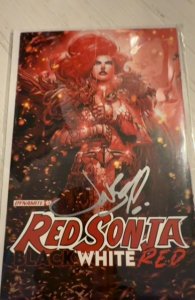 Red Sonja Black White Red #2 (2021)signed by Jon Boy Myers