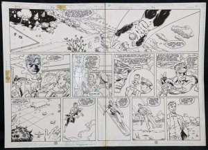 Green Lantern #32 pgs. 10 & 11 - DPS - 1992 art by Tim Hamilton & Romeo Tanghal