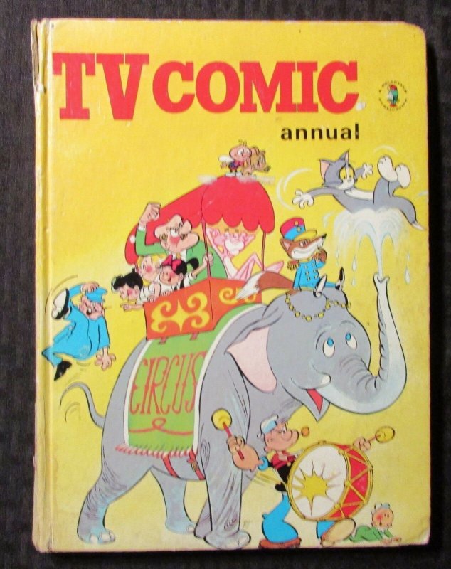1973 TV COMIC ANNUAL Hardcover GD+ 2.5 UK Tom & Jerry Popeye