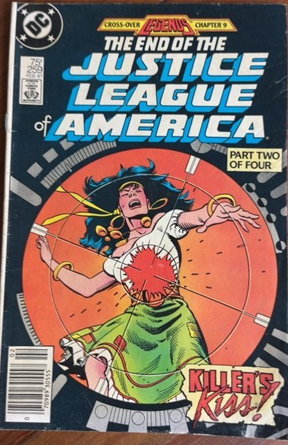 Justice League of America #259 Newsstand Edition (1987) Justice League 