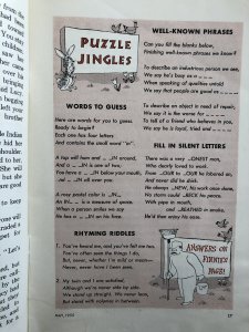 Jack and Jill magazine, May 1955 reader