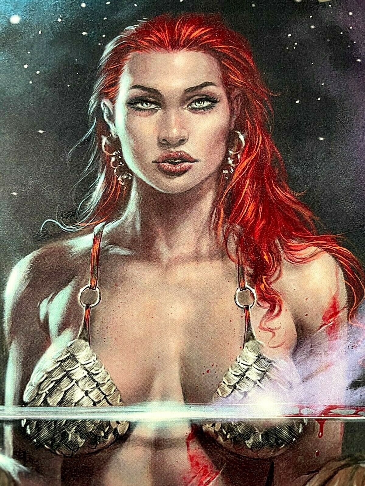 Red Sonja 1 Indiegogo Virgin Cover Signed by Lucio Parrillo Rare LTD