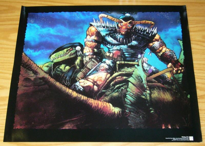 Melting Pot poster - 24 x 20 - simon bisley - kevin eastman - eric talbot