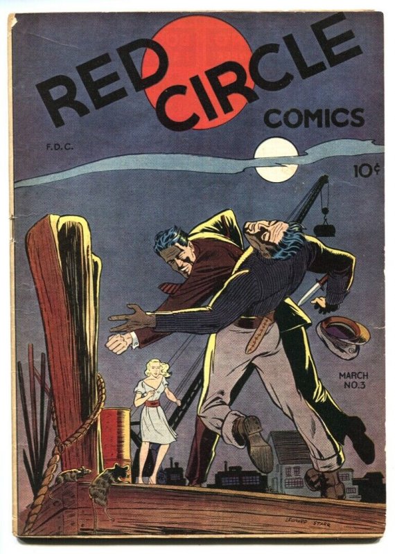 RED CIRCLE #3-1945-RURAL HOME-THE PRANKSTER-CRIME vg