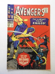 The Avengers #35 (1966) VG+ Condition stain bc, centerfold detached top staple