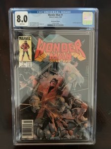 Wonder Man #1 (1986) - CGC 8.0 - 1st Solo Series!