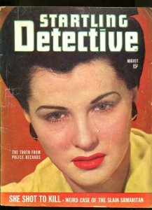 STARTLING  DETECTIVE-AUG-1943-G/VG-SPICY-MURDER-RAPE-MASSACRE G/VG