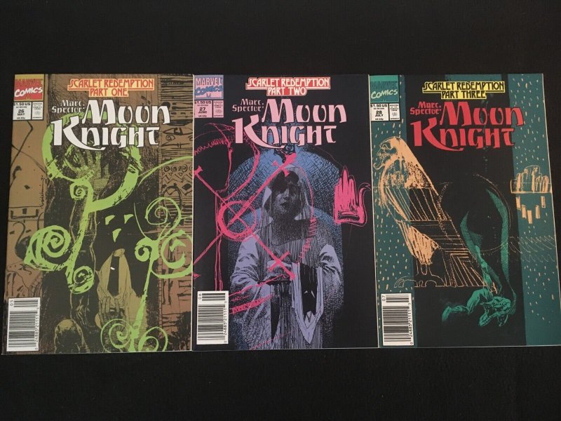 MARC SPECTOR: MOON KNIGHT #26, 27, 28 VFNM Condition