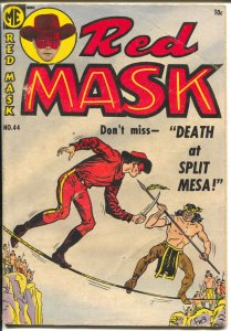Red Mask #44 1954-ME-Black Phantom-Ghost Rider-drug story-VG