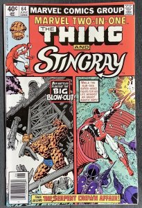 Marvel Two-In-One #64 (1980, Marvel) Featuring Stingray. NM-