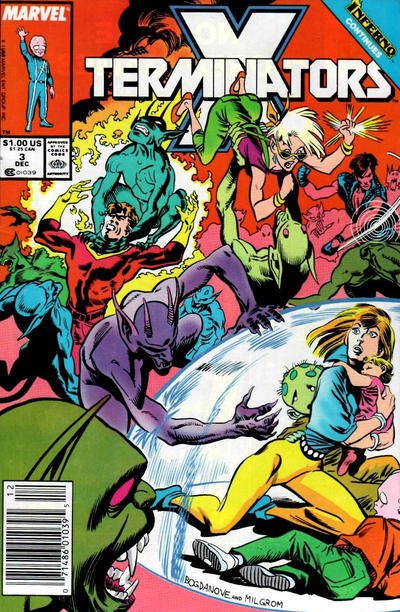 X-Terminators #3 (Newsstand) VG ; Marvel | low grade comic X-Men's Inferno tie-i