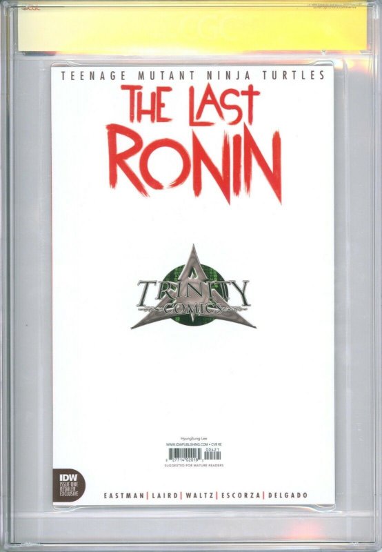 TMNT The Last Ronin #1 CGC Signature Series 9.9 MINT Signed by Hyungsung Lee