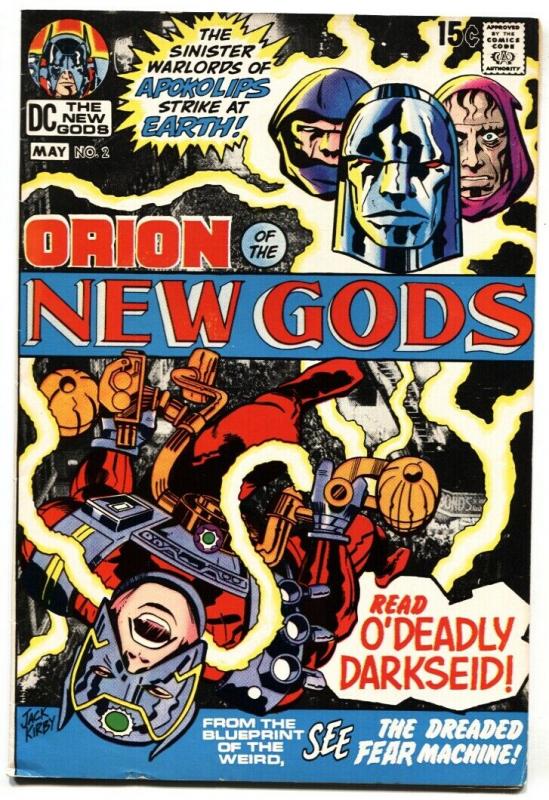 NEW GODS #2 1st Darkseid cover-comic book-JACK KIRBY-DC 1971