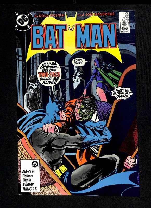 Batman #398 Two-Face and Catwoman Cover!