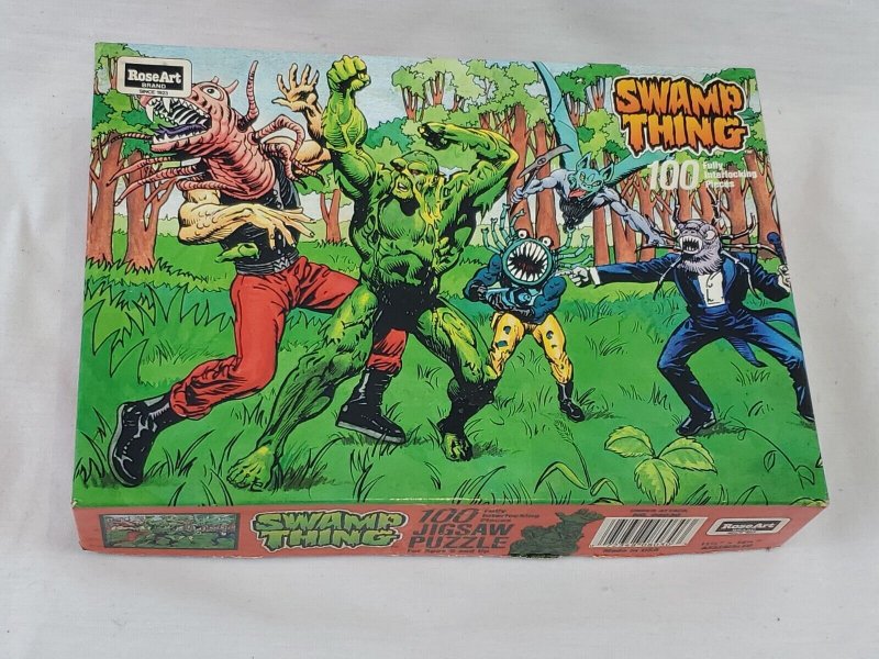 VINTAGE RoseArt DC Swamp Thing 100 Piece Jigsaw Puzzle