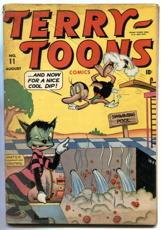 Terry-Toons #11 1943- Timely Funny Animals- Nazis- Frankenstein