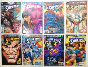 Superman Lot 8 #80, 3rd 20, Man Steel 23, 25, 26, 32, 4, Superboy 11 DC Comics