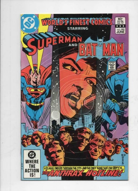 WORLD'S FINEST #292, VF+, Batman, Superman, Anthrax, 1941 1983, more in store