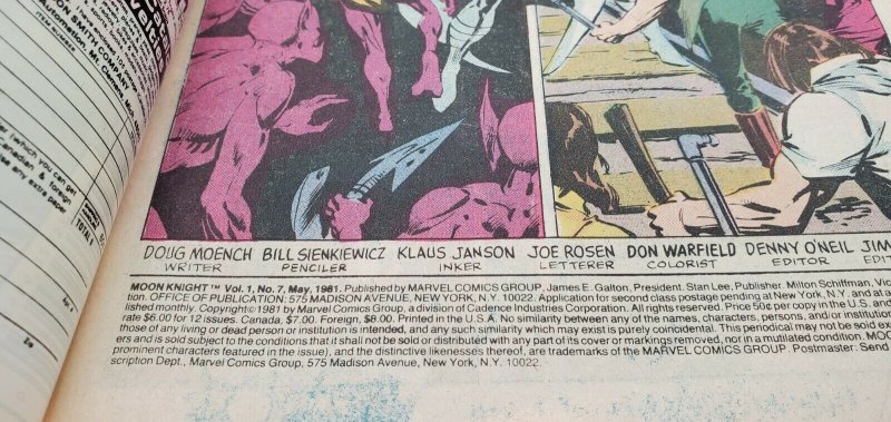 Moon Knight #7 (Marvel) (1981) Newstand NM-