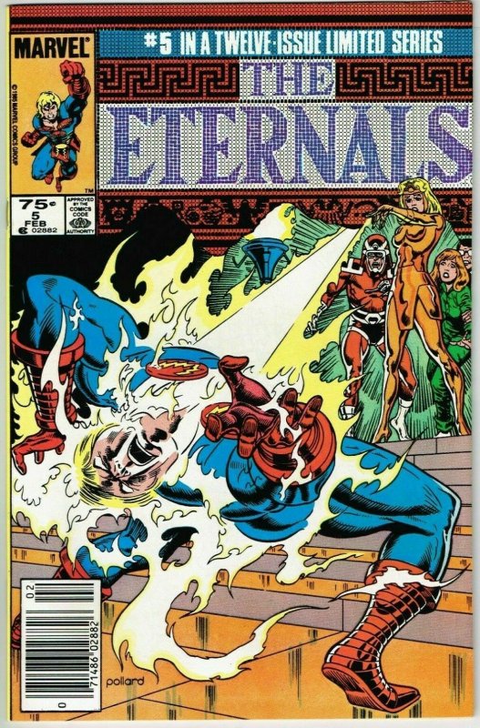 Eternals #5 (1985) - 8.0 VF *The Secret Name of Pain* Newsstand