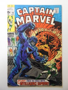 Captain Marvel #16 (1969) VG Condition ink fc