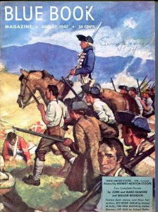 PULP:  BLUE BOOK PULP-AUGUST 1947-VG/FN-STOOPS COVER-BEDFORD-JONES-BRANDON-PE...
