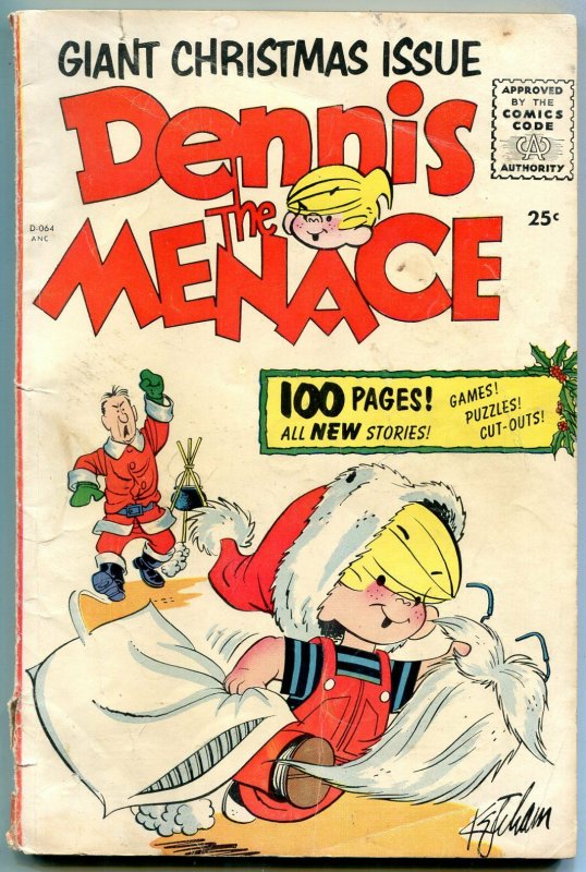 Dennis the Menace 100 page Giant Christmas Issue 1955 G/VG