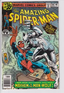 Amazing Spider-Man #190 (Feb 1979) VF+ 8.5, white! Byrne art, Man-Wolf!