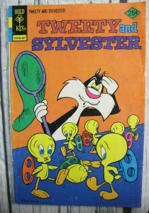 Tweety and Sylvester 59 Gold Key Comics Bronze Age 1976 FN Cartoon