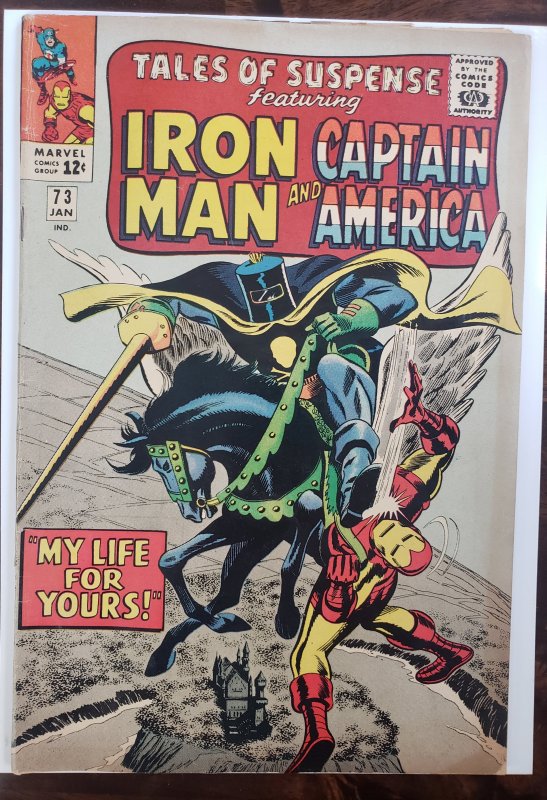 Tales of Suspense 73 large stain on the back cover (feels like white out)