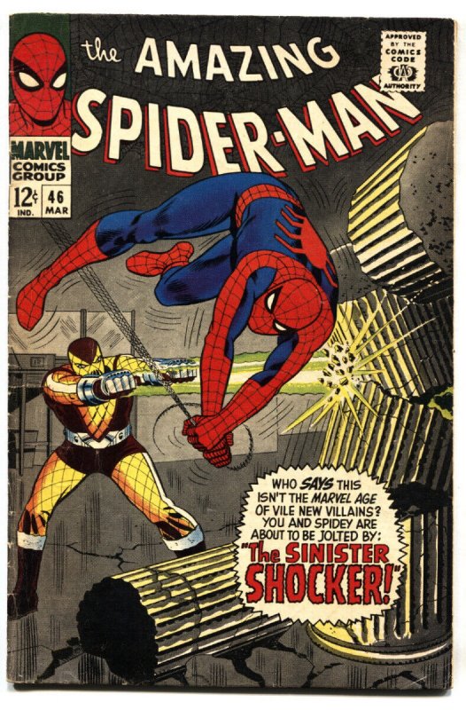 AMAZING SPIDER-MAN #46 -- First SHOCKER -- Comic Book -- 1967 -- VG/FN