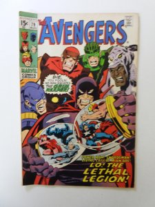 The Avengers #79 (1970) VG+ condition bottom staple detached from cover
