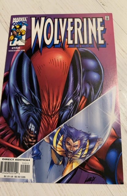 Wolverine #155, Liefeld Homage Incredible Hulk 340 cover