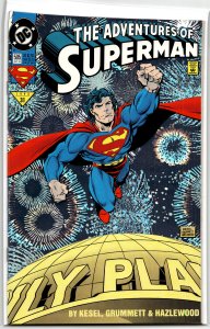 Adventures of Superman #505 Holographic Cover (1993) Superman