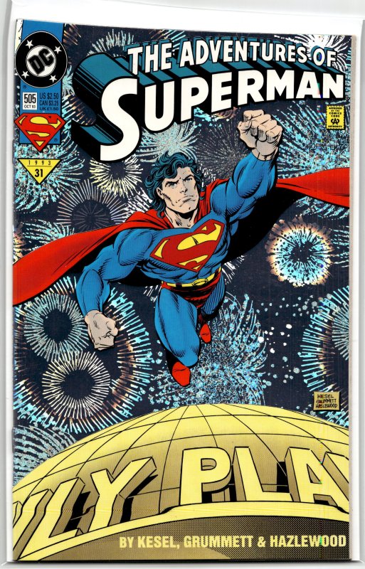 Adventures of Superman #505 Holographic Cover (1993) Superman