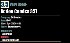 Action Comics 357 (1967) VG- 3.5 Superman DC Comics